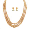 3 string peach  pearl set - SJPJA-232 - Click here to View more details about this Product